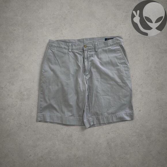 Polo Ralph Lauren Chino Shorts Size 36 Baby Blue Classic - Picture 2 of 8